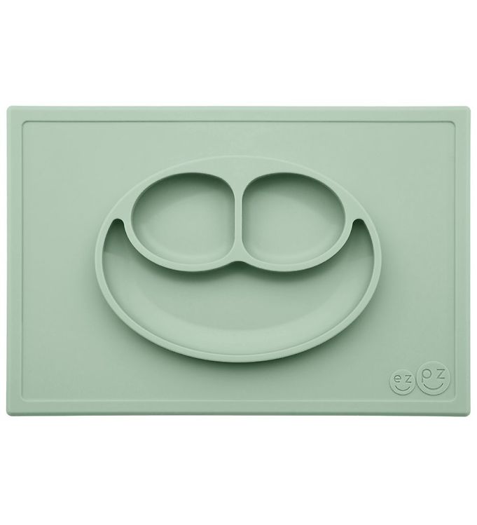 EZPZ Happy Mat Dækkeserviet + Plate in One Green
