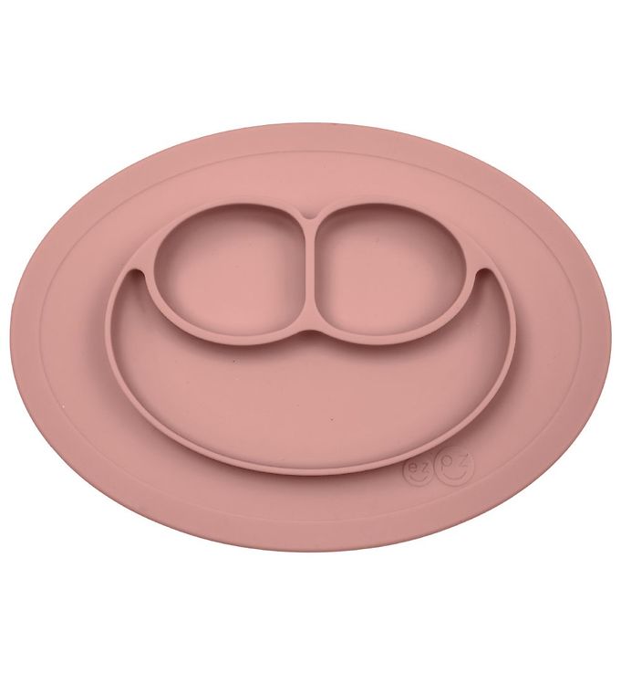 EZPZ Happy Mini Mat Dækkeserviet + Plate in One Rose