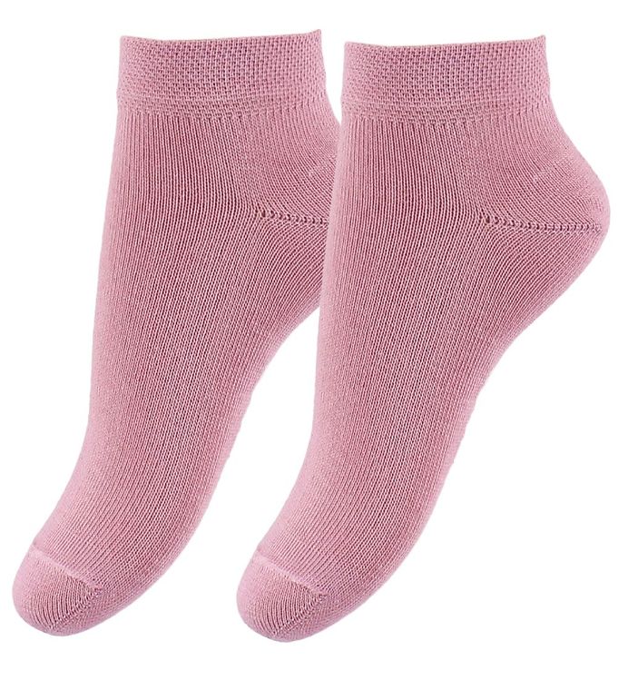 5: Fuzzies Ankelstrømper - 2-Pak - Rosa