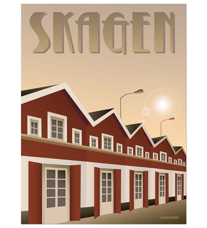 Vissevasse Plakat - 30x40 - Skagen - Havnen