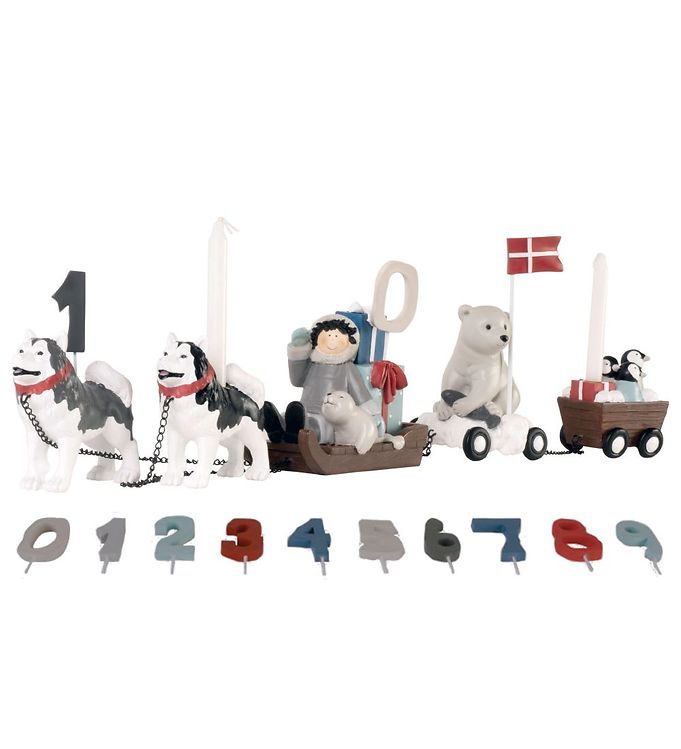 Kids by Friis Fødselsdagstog - 45 cm - Hundeslæde