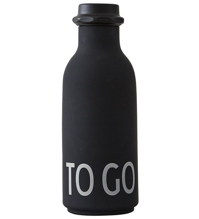 Design Letters Drikkeflaske - 500 ml - Sort m. TO GO