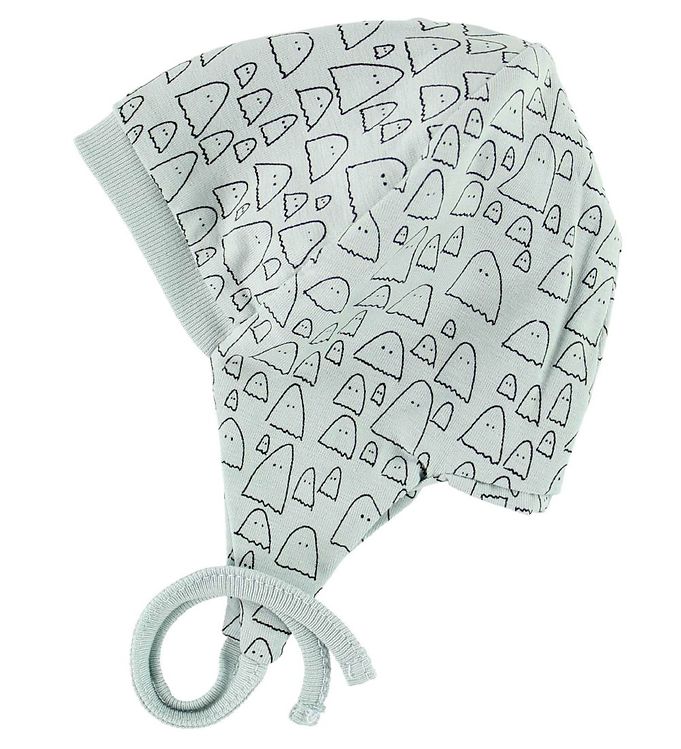 Image of Gro Babyhjelm - Lyseblå m. Spøgelser - 6-9 mdr - Gro Babyhjelm (92322-501099)
