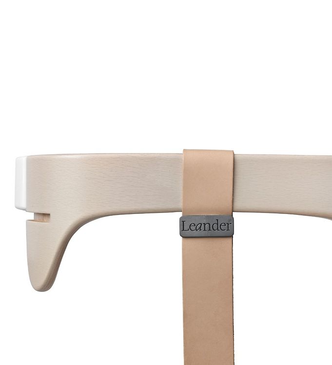 Image of Leander Classic Bøjle til Højstol - Whitewash m. Læderstrop - OneSize - Leander Højstol (94158-512152)