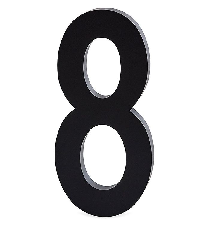 Image of Design Letters Alutal - 8 - Sort - OneSize - Design Letters Alubogstav (94493-514094)