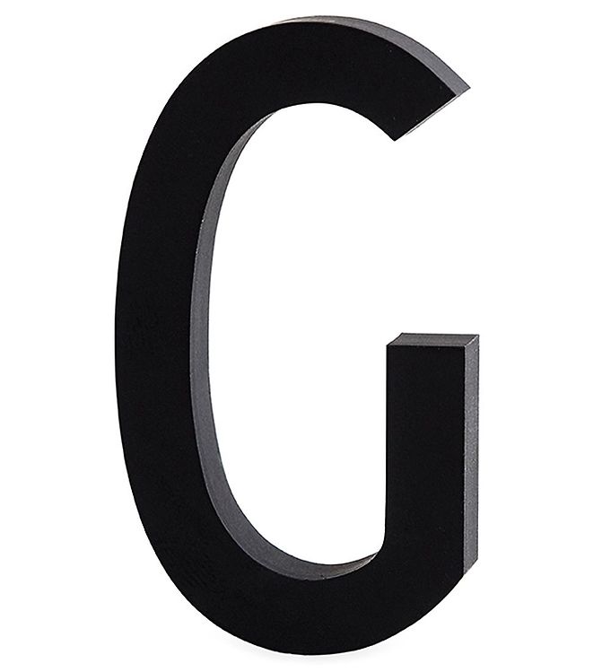 Image of Design Letters Alubogstav - G - Sort - OneSize - Design Letters Alubogstav (94484-514085)