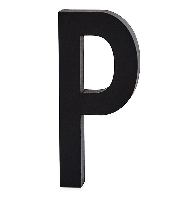 Image of Design Letters Alubogstav - P - Sort - OneSize - Design Letters Alubogstav (94475-514076)