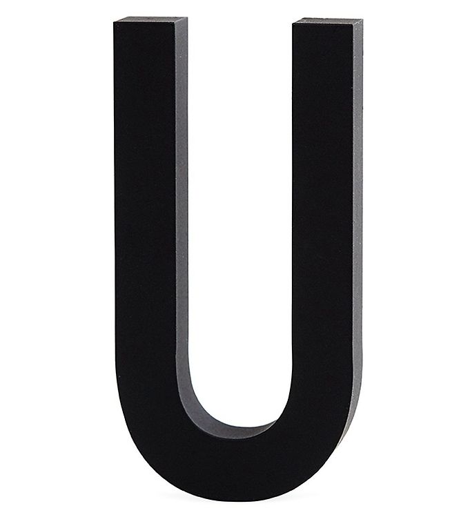 Image of Design Letters Alubogstav - U - Sort - OneSize - Design Letters Alubogstav (94470-514071)