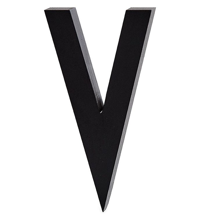 Image of Design Letters Alubogstav - V - Sort - OneSize - Design Letters Alubogstav (94469-514070)