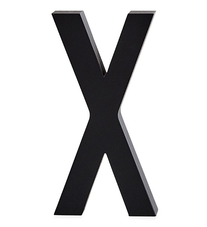 Image of Design Letters Alubogstav - X - Sort - OneSize - Design Letters Alubogstav (94467-514068)