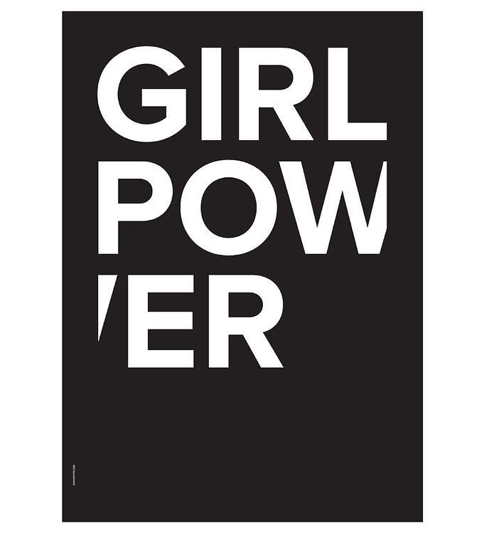 I Love My Type Plakat - A3 - The Powerful Type - Girl Power