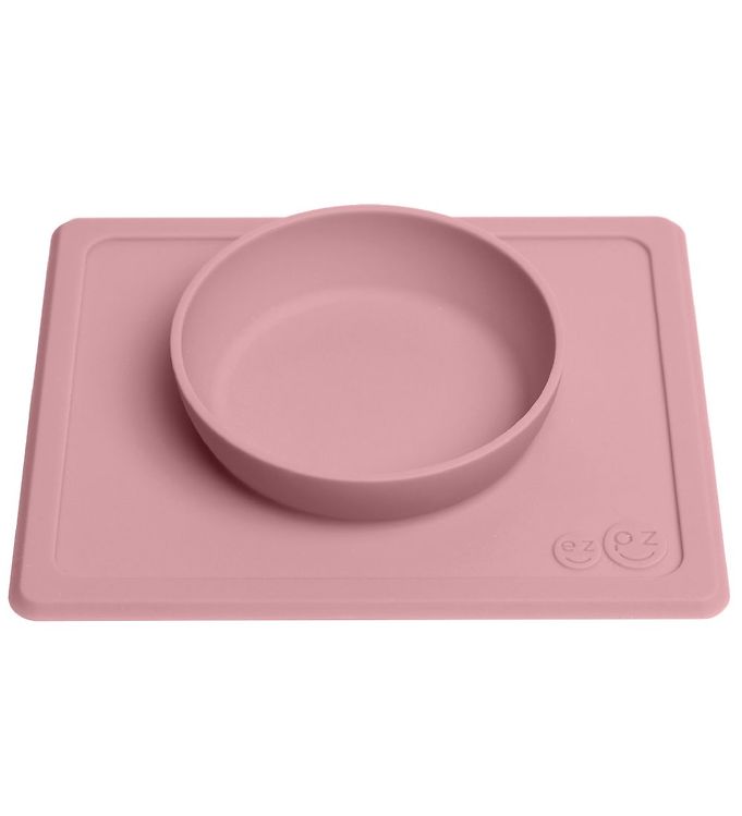EZPZ Happy Mini Bowl Dækkeserviet + Bowl in One Rose