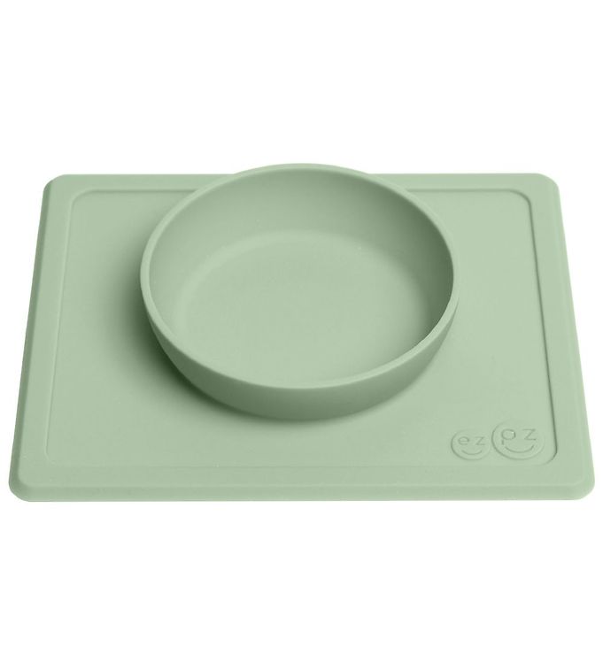 EZPZ Happy Mini Bowl Dækkeserviet + Bowl in One Green